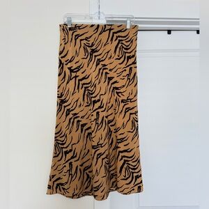 Madewell Tiger Stripe Slip Skirt